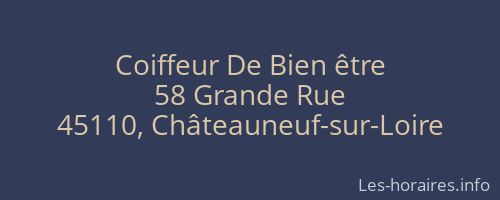 Coiffeur De Bien être