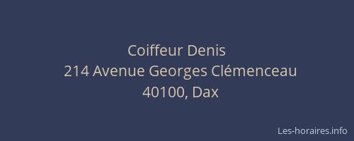 Coiffeur Denis