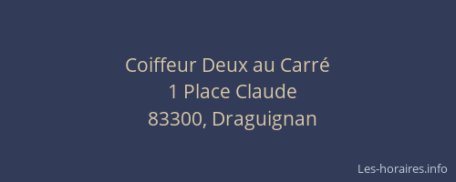 Coiffeur Deux au Carré