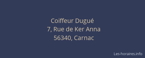 Coiffeur Dugu&eacute;