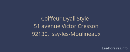 Coiffeur Dyali Style