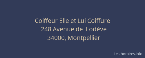 Coiffeur Elle et Lui Coiffure