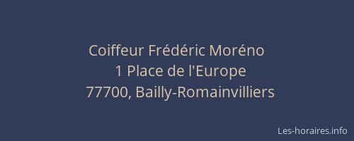 Coiffeur Frédéric Moréno