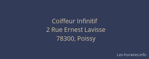 Coiffeur Infinitif