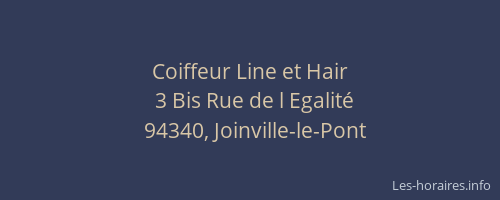 Coiffeur Line et Hair