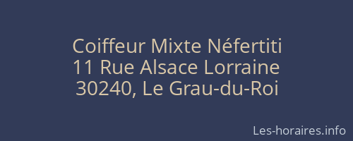 Coiffeur Mixte Néfertiti
