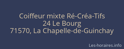 Coiffeur mixte Ré-Créa-Tifs