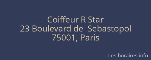Coiffeur R Star
