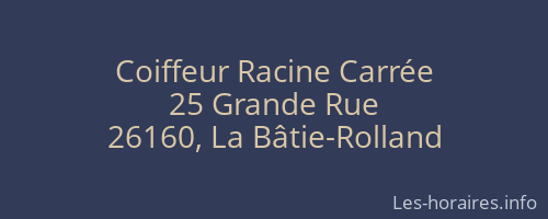 Coiffeur Racine Carrée