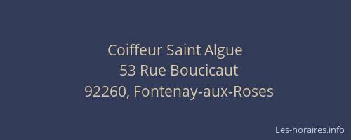 Coiffeur Saint Algue