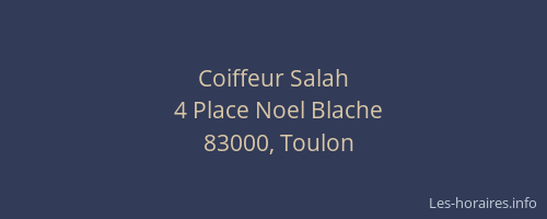 Coiffeur Salah