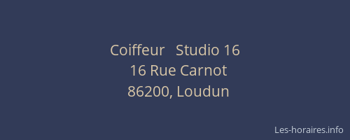 Coiffeur   Studio 16