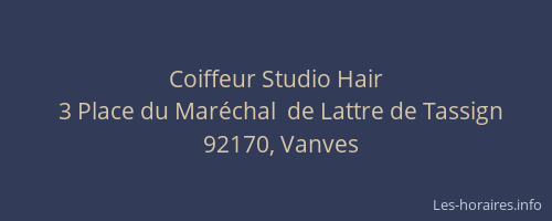 Coiffeur Studio Hair