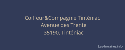 Coiffeur&Compagnie Tinténiac