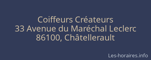 Coiffeurs Créateurs