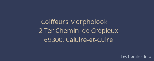 Coiffeurs Morpholook 1