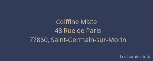 Coiffine Mixte