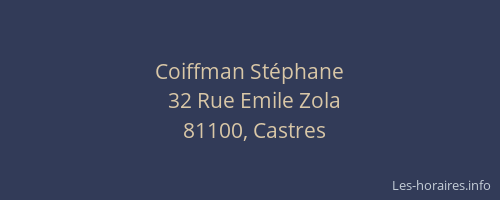 Coiffman Stéphane