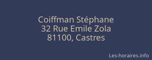 Coiffman Stéphane