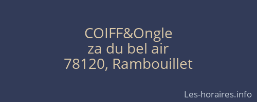 COIFF&Ongle