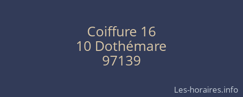Coiffure 16