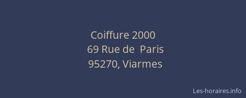 Coiffure 2000