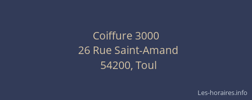 Coiffure 3000