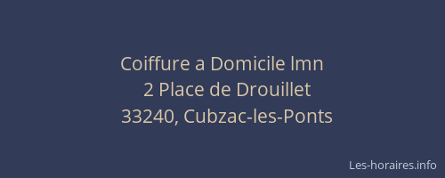 Coiffure a Domicile lmn