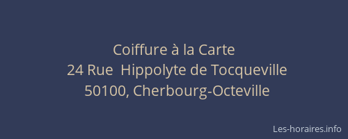 Coiffure à la Carte