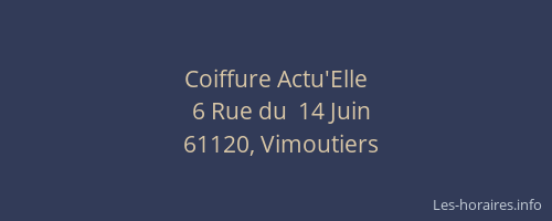 Coiffure Actu'Elle