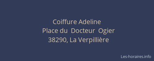 Coiffure Adeline