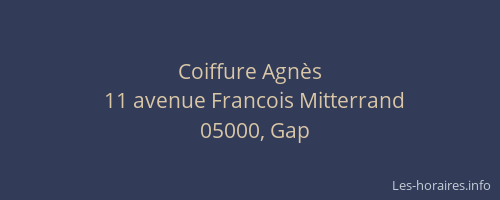 Coiffure Agnès