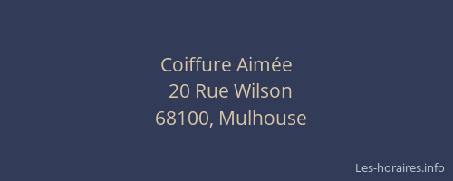 Coiffure Aimée