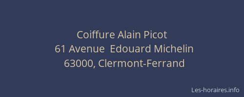 Coiffure Alain Picot