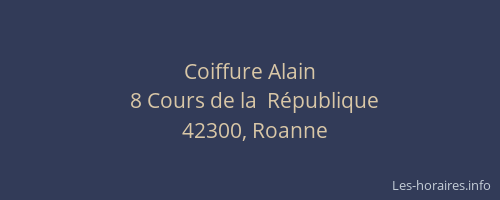 Coiffure Alain