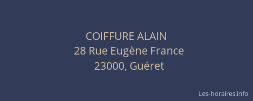 COIFFURE ALAIN
