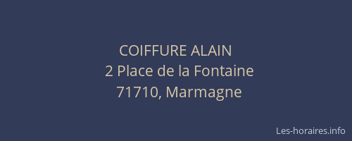 COIFFURE ALAIN