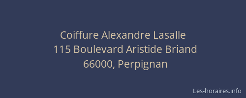 Coiffure Alexandre Lasalle