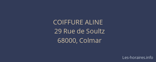 COIFFURE ALINE