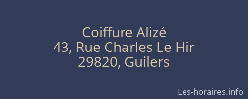 Coiffure Alizé