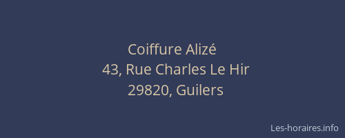 Coiffure Alizé