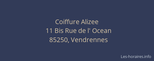 Coiffure Alizee