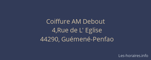 Coiffure AM Debout