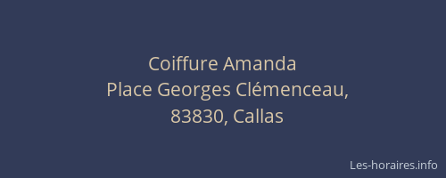 Coiffure Amanda