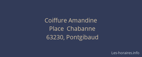 Coiffure Amandine