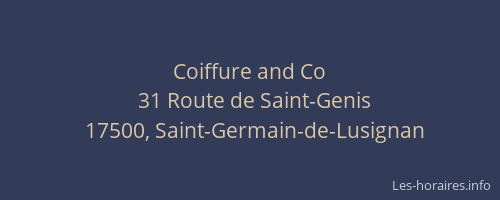 Coiffure and Co