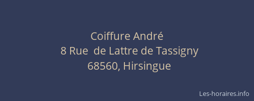 Coiffure Andr&eacute;