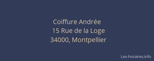 Coiffure Andrée