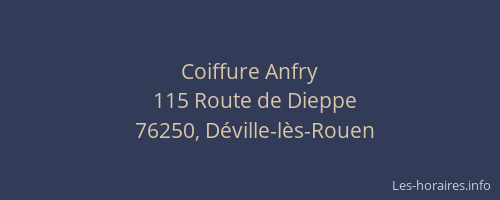 Coiffure Anfry