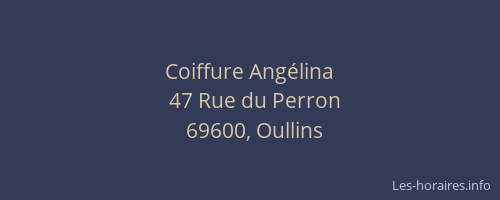 Coiffure Angélina